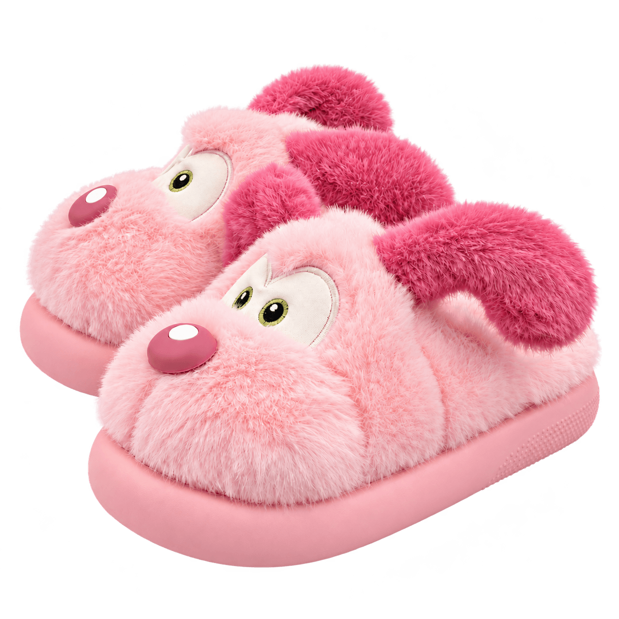Rosa PuppyPuff Hunde-Hausschuhe